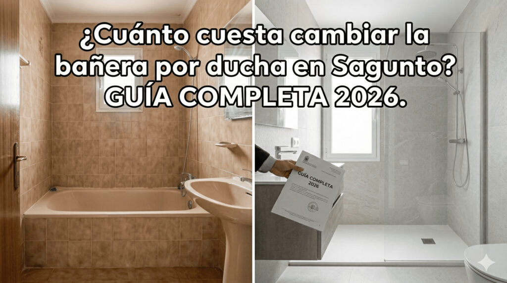 cambiar bañera por ducha en sagunto